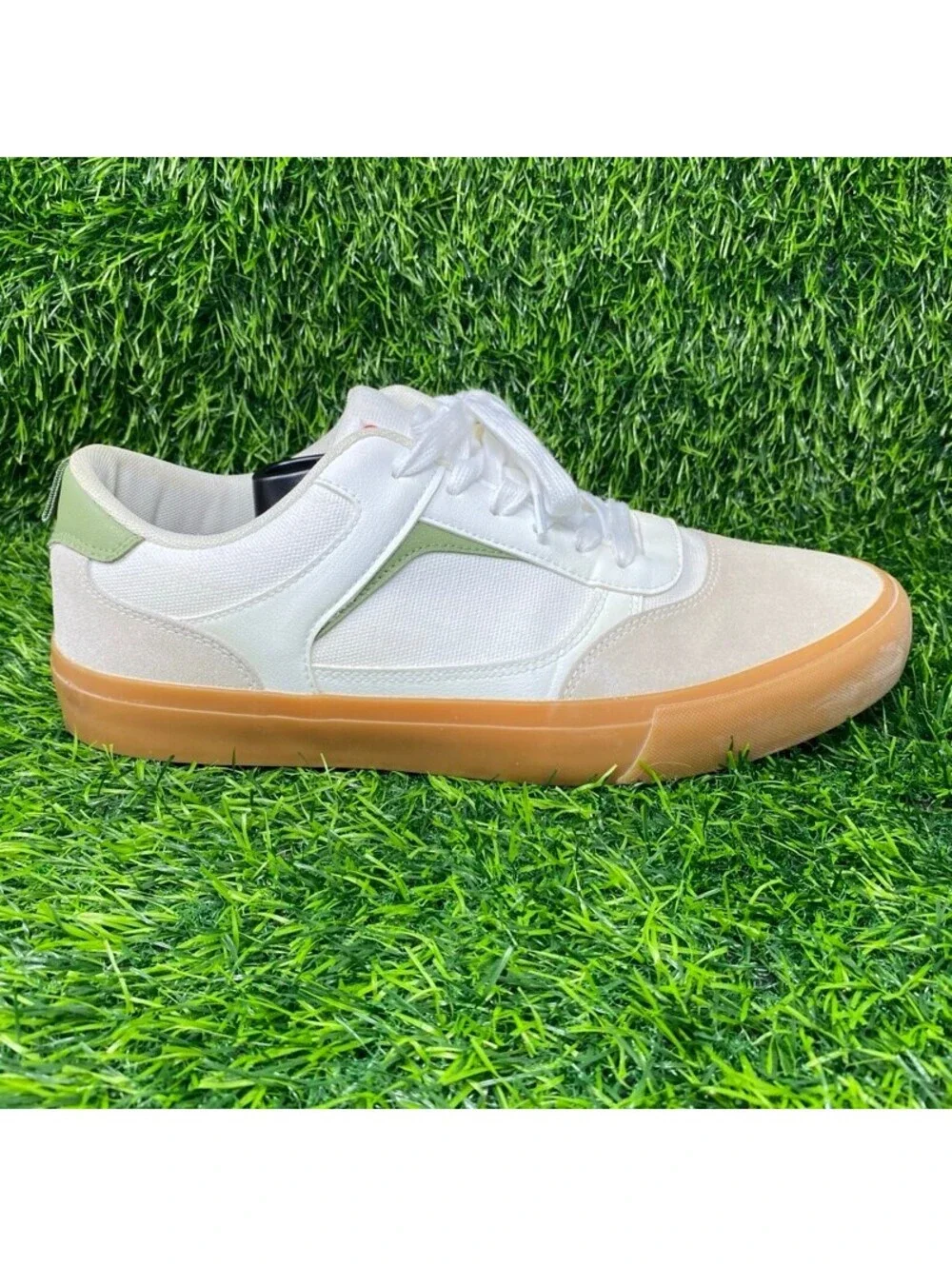 AIRWALK Shoes Mens 12 Huntington Sneakers White Faux Leather Casual MNAK23ES014